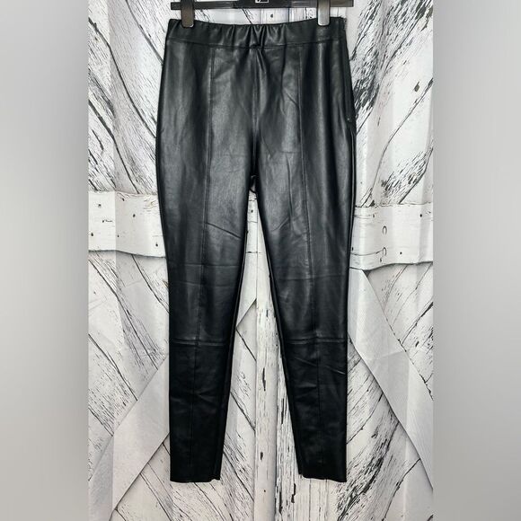 TopShop Faux Leather Skinny Pants 8 - Picture 1 of 8